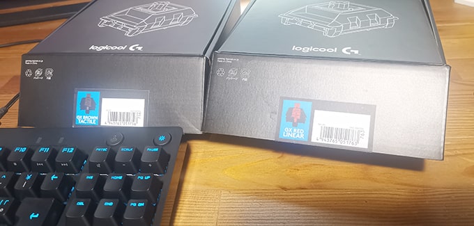 （ロジクール）Logicool G PRO Xの別売りキースイッチを全て購入